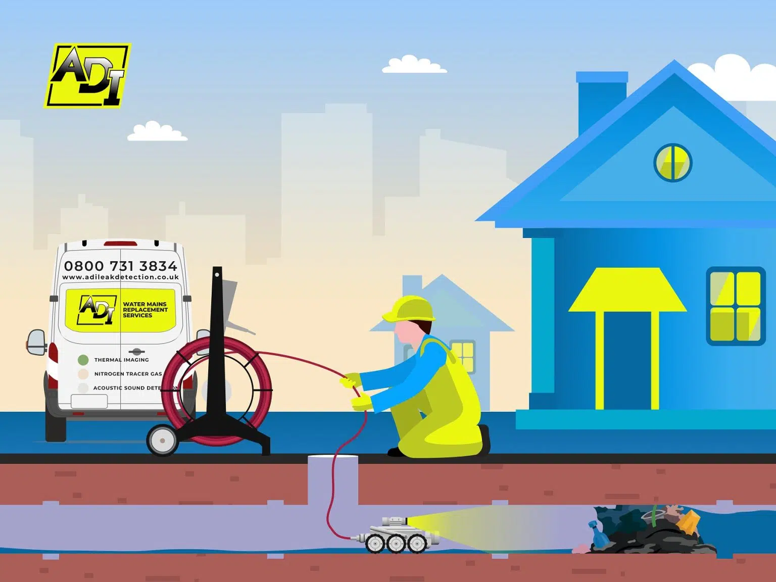 Drainage CCTV Surveys & Investigations 0800 731 3843